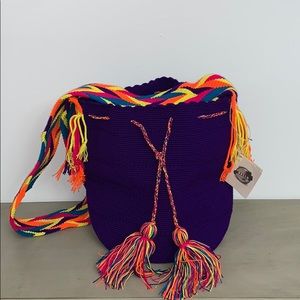 Wayuu Tribe Crossbody bag purple